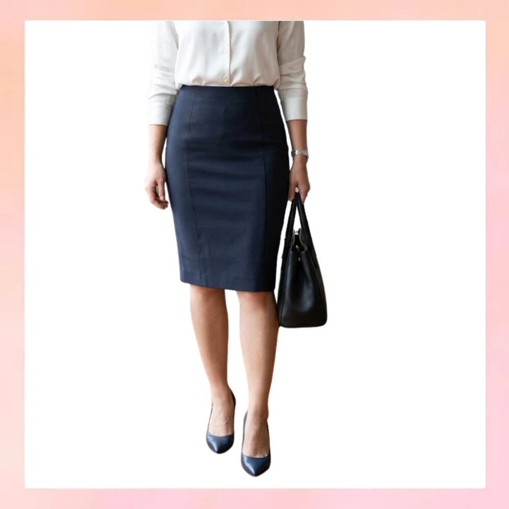 Spanx Black High Waisted Perfect Pencil Skirt Small S/P